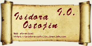 Isidora Ostojin vizit kartica